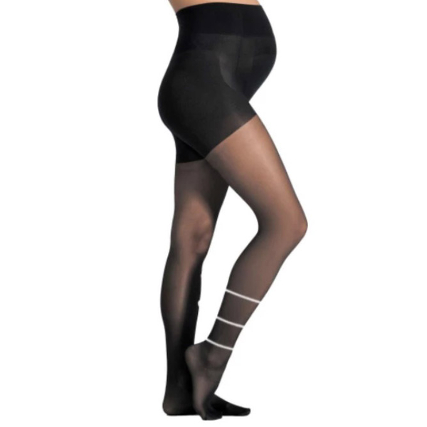Колготки для вагітних Cache Coeur, 30 ден, р.S, чорний (400CM/23397) - Pampik - 2