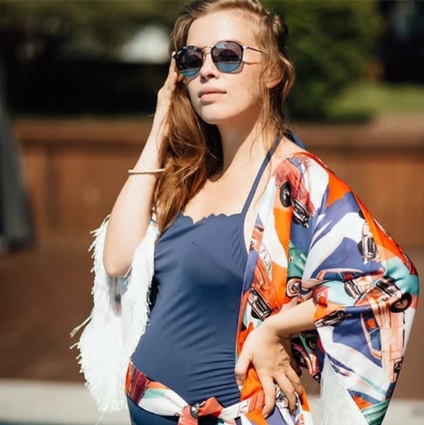 Купальник цільний Cache Coeur Kyoto UPF50+, р.38, синій (194BM/26278) - Pampik - 4