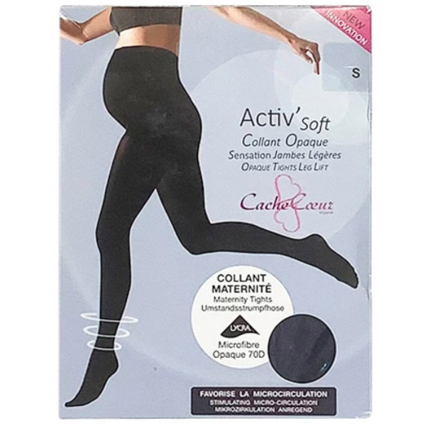 Колготки для вагітних Cache Coeur, 70 ден, р.S, темно-синій (401CM/21695) - Pampik