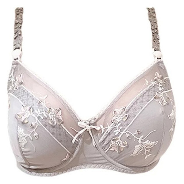 Бюстгальтер для годування Cache Coeur Romance, р.75E, сірий (915SG/1372) - Pampik