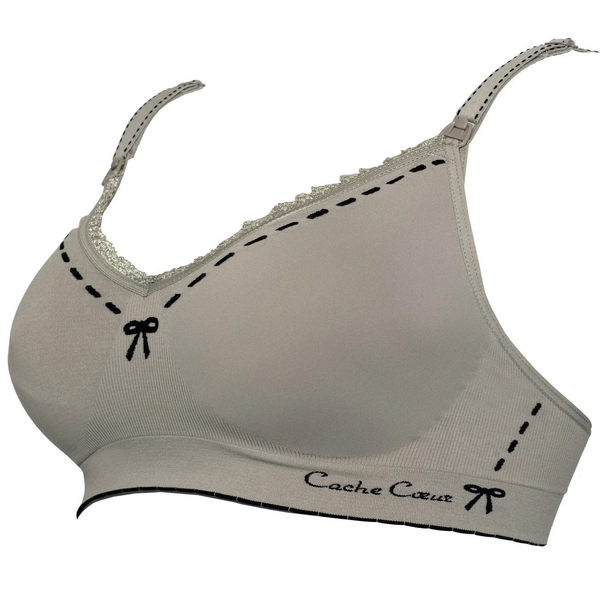 Бюстгальтер для кормления бесшовный Cache Coeur Illusion, р.S, бежевый (SF1210/6437) - Pampik - 2
