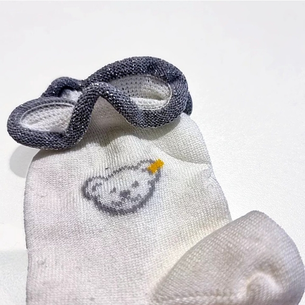 Шкарпетки Steiff Nollberg, котонові з люрексом, 3-6 міс., білий (16106/15790) - Pampik - 2