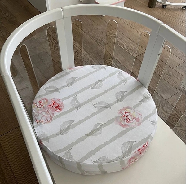 Простирадла на резинці Babyhood Vintage Flower, трикотаж, 2 шт., білий з принтом (37860) - Pampik - 8