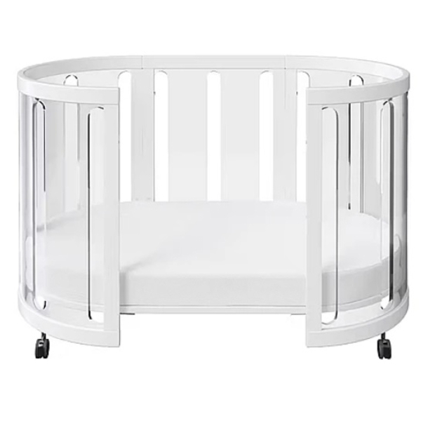 Ліжко трансформер 4 в 1 Babyhood Kaylula Sova, 76x130 см, прозорий (37540) - Pampik - 2