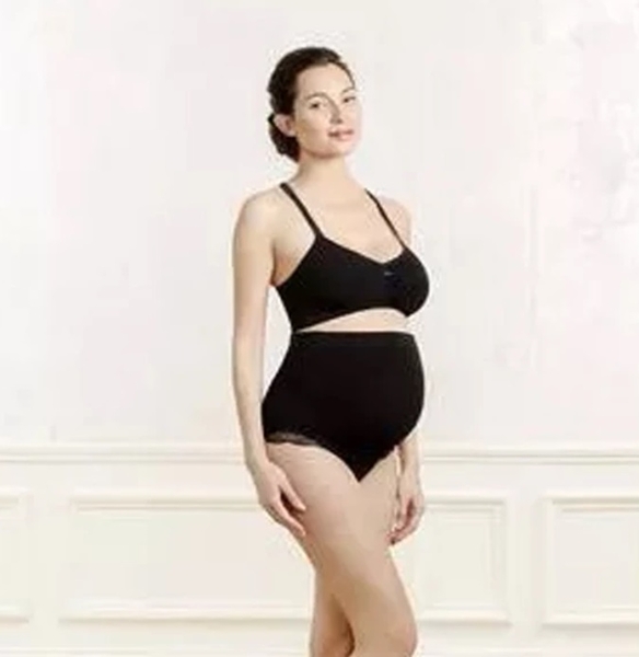 Топ для беременных бесшовный Cache Coeur Serenity, р.S, черный (SF1610/18900) - Pampik - 4