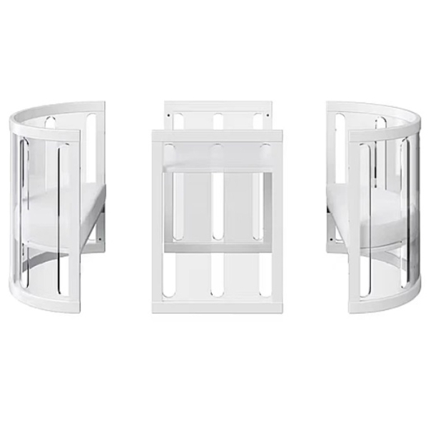 Ліжко трансформер 4 в 1 Babyhood Kaylula Sova, 76x130 см, прозорий (37540) - Pampik - 5