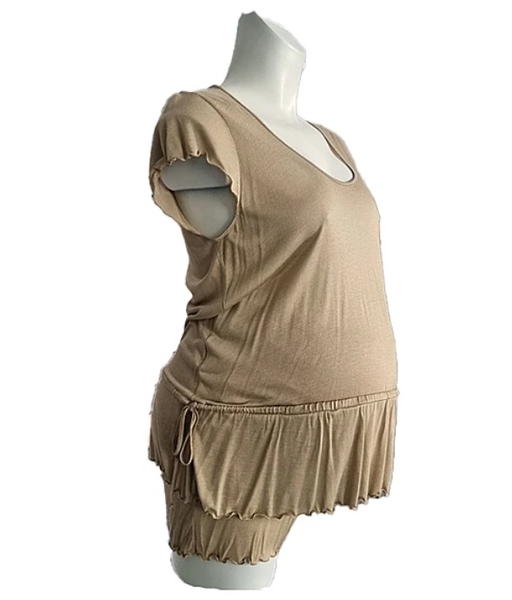 Піжама для вагітних Menonove, р.S, бежевий (J13002/16008) - Pampik - 3