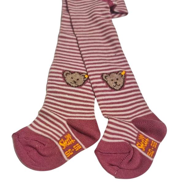 Колготы Steiff, хлопок, 2М, сиреневый в полоску (15216/15074) - Pampik - 3