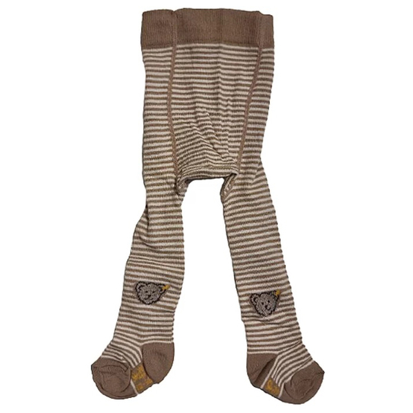 Колготи Steiff, бавовна, 2М, бежевий в смужку (15216/15078) - Pampik - 2