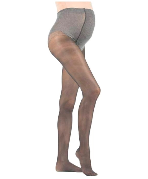 Колготки для вагітних блискучі Attesa Maternity, р.L/XL, сірий (1106) - Pampik - 2