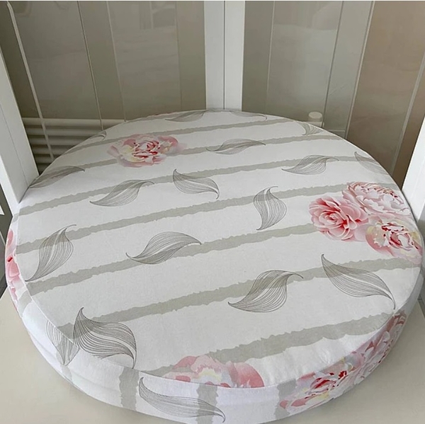 Простирадла на резинці Babyhood Vintage Flower, трикотаж, 2 шт., білий з принтом (37860) - Pampik - 10