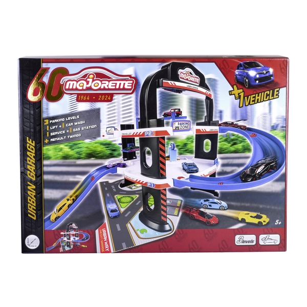 lгровий набiр Majorette Ювiлейна серiя. 60 poкiв. Мiський гараж, 3 поверхи, 1 машинка (2059982) - Pampik - 8