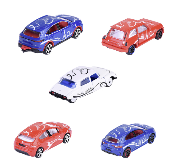 Набір металевих машинок Majorette Французький стиль, 7.5 см, 5 шт. (2055012) - Pampik - 2