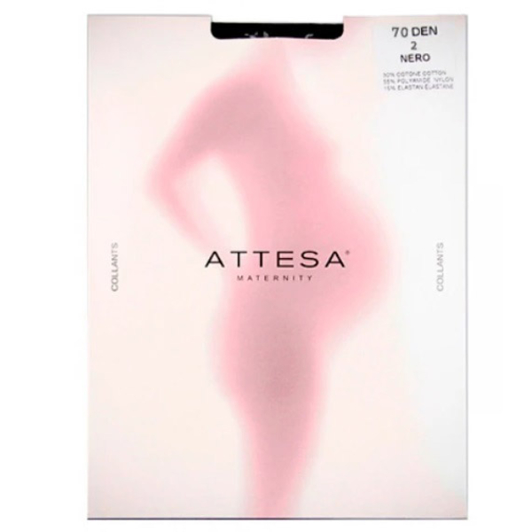 Колготки для вагітних Attesa Maternity, 70 ден, р.2, чорний (Атт 70/1103) - Pampik