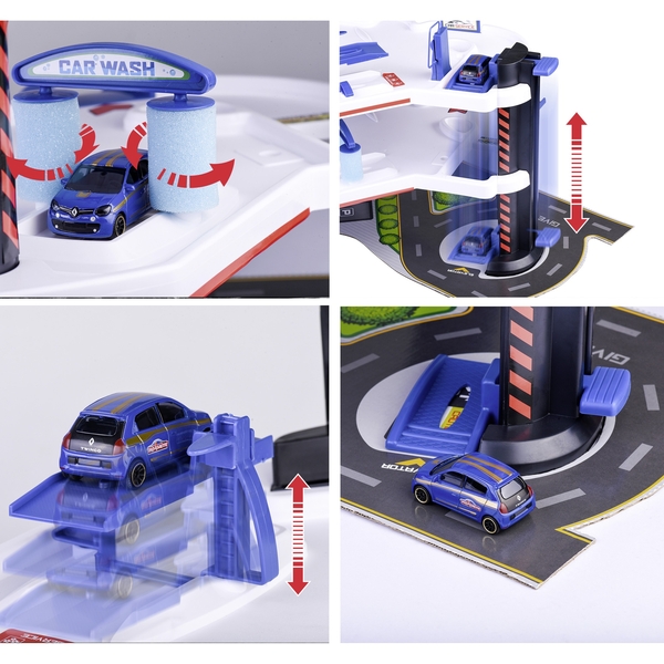 lгровий набiр Majorette Ювiлейна серiя. 60 poкiв. Мiський гараж, 3 поверхи, 1 машинка (2059982) - Pampik - 4