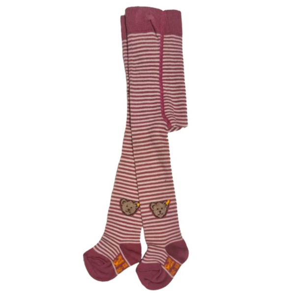 Колготы Steiff, хлопок, 2М, сиреневый в полоску (15216/15074) - Pampik