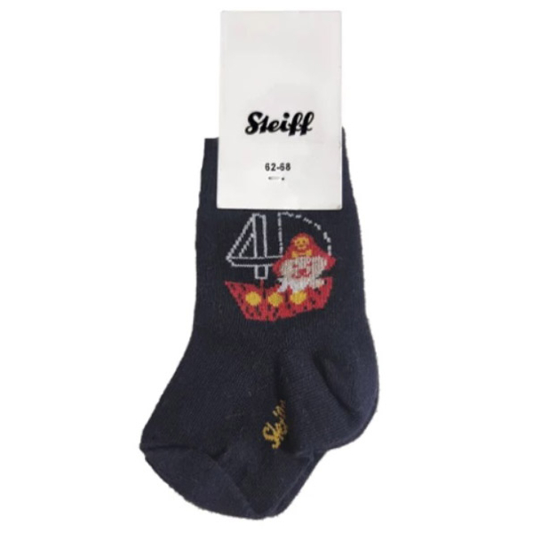 Носки Steiff Nollberg, котоновые, 3-6 мес., темно-синий (16109/15793) - Pampik