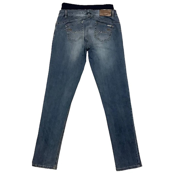 Джинси для вагітних звужені Menonove, з виточкою ззаду, р.44, джинс, синій (11602/3521) - Pampik - 2