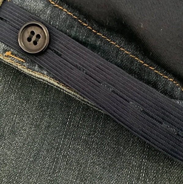 Джинси для вагітних Menonove звужені зі стразами, р.46, джинс, темно-блакитний (J12601/4512) - Pampik - 5