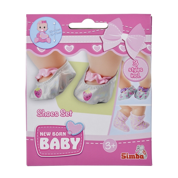 Набір пінеток для пупса Simba NBB Shoes Set, 3 пари (5560017) - Pampik