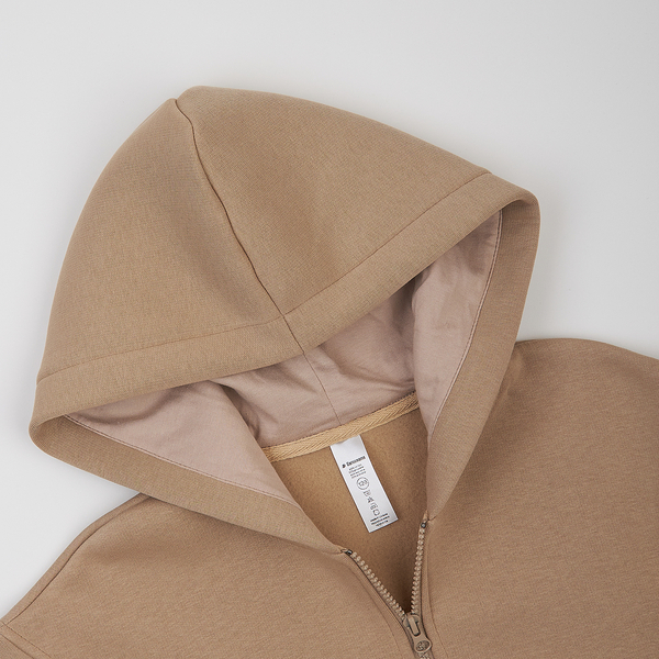 Спортивна кофта на флісі Garnamama Oversize sport zip на блискавці з капюшоном накл 170-176 Бежевий (1043983.1408945) - Pampik - 4