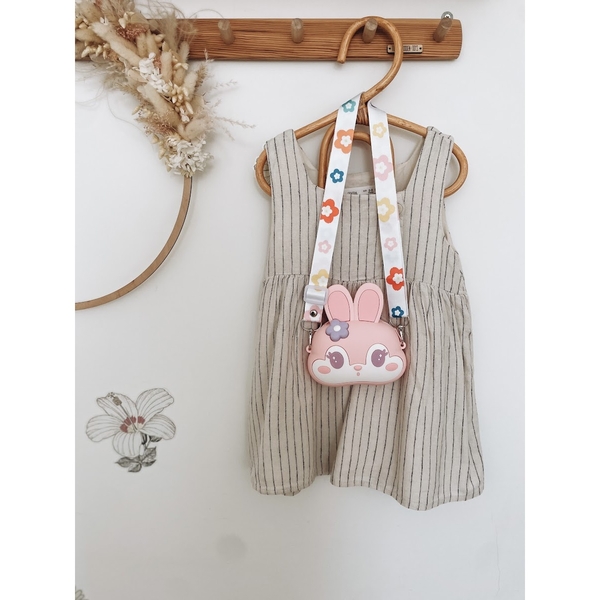 Дитяча силіконова сумочка Bunny, 14х4х14 см, рожевий - Pampik - 4