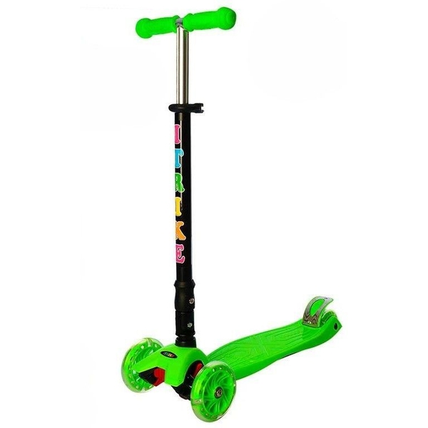 Самокат iTrike Maxi JR 3-003-1-GR, зеленый (24031) - Pampik