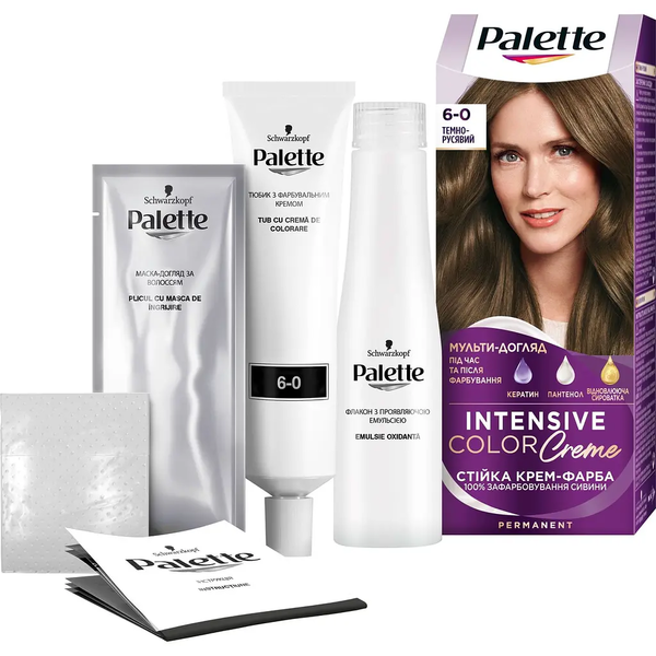 Фарба для волосся Palette ICC 6-0 Темно-русявий, 110 мл - Pampik - 4