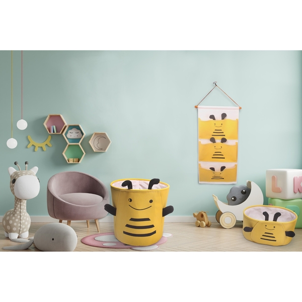 Корзина текстильная овальная Handy Home Пчелка, 37х27x18 см (CEW-05) - Pampik - 2