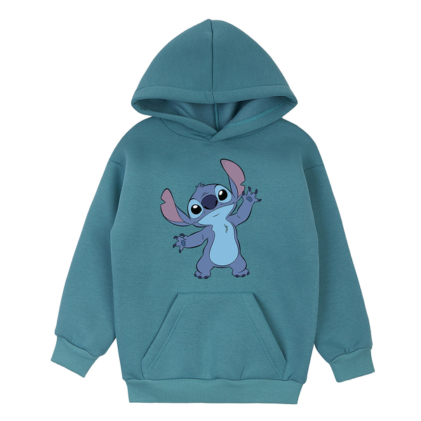 Худі на флісі Garnamama Basic Hoodie soft принт 122 Зелений (1039799.13978818) - Pampik - 5