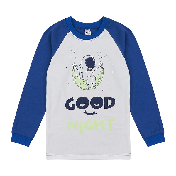 Лонгслів Garnamama Neon LS 140 Синий Белый (1064059.13336622) - Pampik