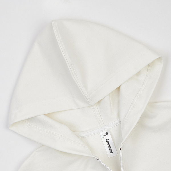 Спортивна кофта Garnamama худи большое на молнии + с наклейкой Anime 122-128 Молоко (1056269.1421306) - Pampik - 3