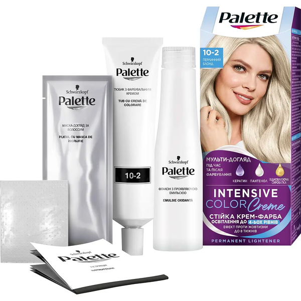 Фарба для волосся Palette A-10 Перлинний блондин, 110 мл - Pampik - 4