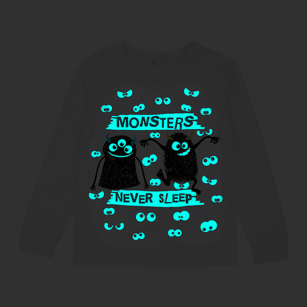 Светящаяся пижама Garnamama Neon PG 128 Белый Зеленый (1030835.5084190) - Pampik - 4