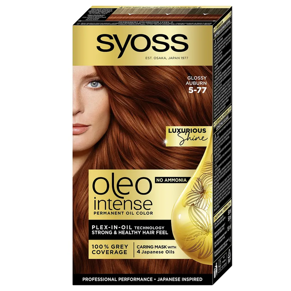 Краска для волос Syoss Oleo Intense 5-77 Глянцевая бронза, 115 мл - Pampik