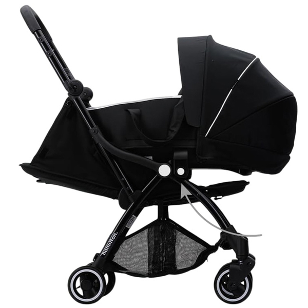 Люлька для коляски Hamilton by Yoop S1/X1 Grey (8719925240423) - Pampik - 2