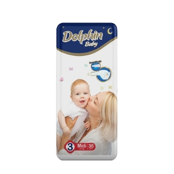 Підгузки на липучках Dolphin Baby 3 (4-9 кг), 36 шт. - Pampik - 3