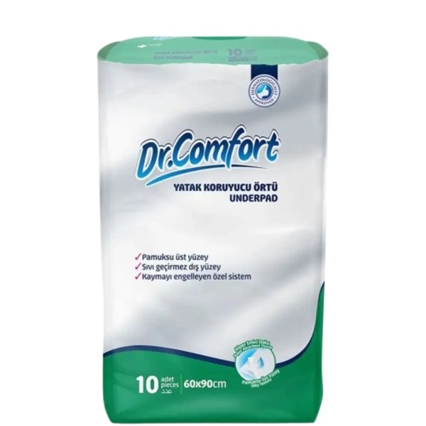 Пелюшки поглинальні Dr. Comfort, 60х90 см, 10 шт. - Pampik
