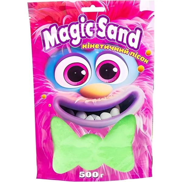 Кінетичний пісок Strateg Magic sand, зелений, 500 г (39403-2) - Pampik