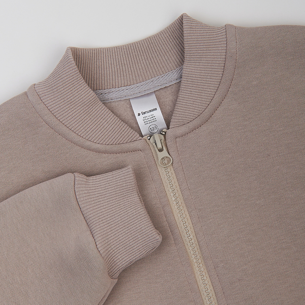 Спортивний костюм на флісі Garnamama Oversize sport zip 152 Бежевий (1043599.1408661) - Pampik - 12