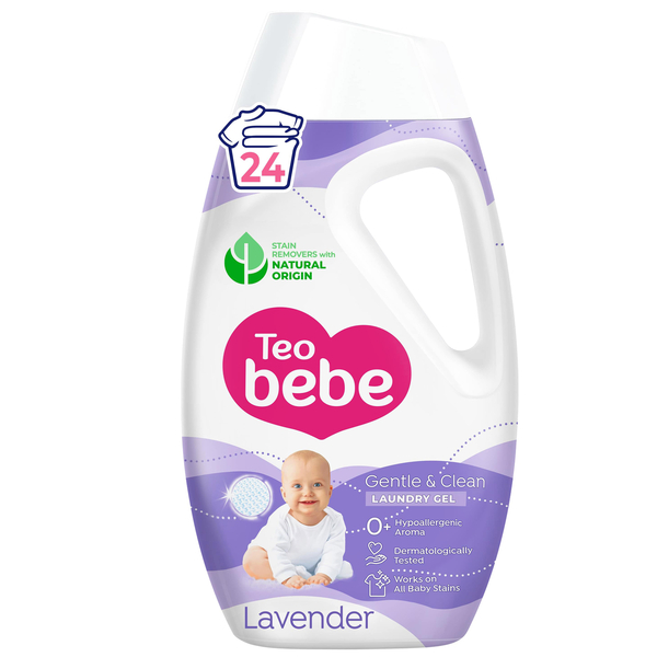 Гель для прання Teo Bebe Gentle & Clean Lavender, 1,08 л - Pampik
