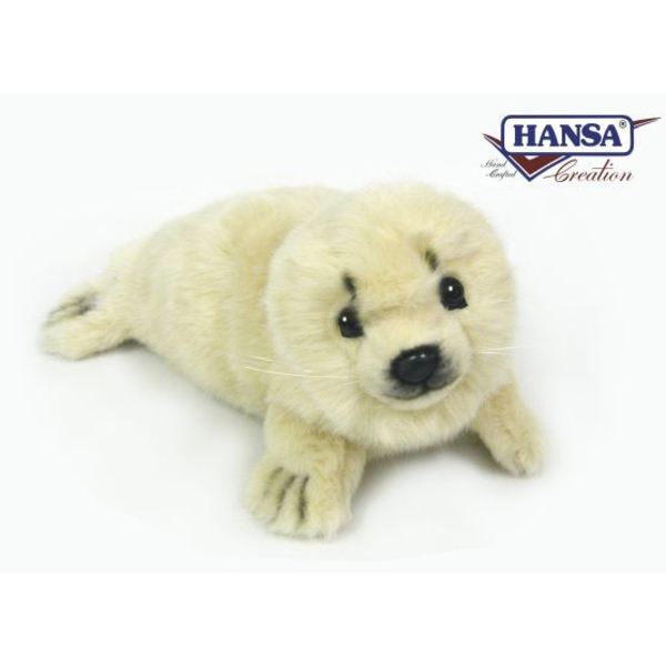 М'яка іграшка Hansa Тюлень кремовий, довжина 35 см (38980) - Pampik - 2