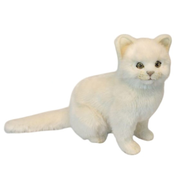 М'яка іграшка Hansa Біле кошеня, 32 см (6433) - Pampik