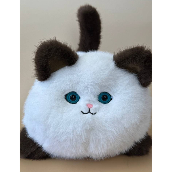 Интерактивная мягкая игрушка AiDA Smart Blinking Cat, белый с коричневым (AD54098) - Pampik - 3