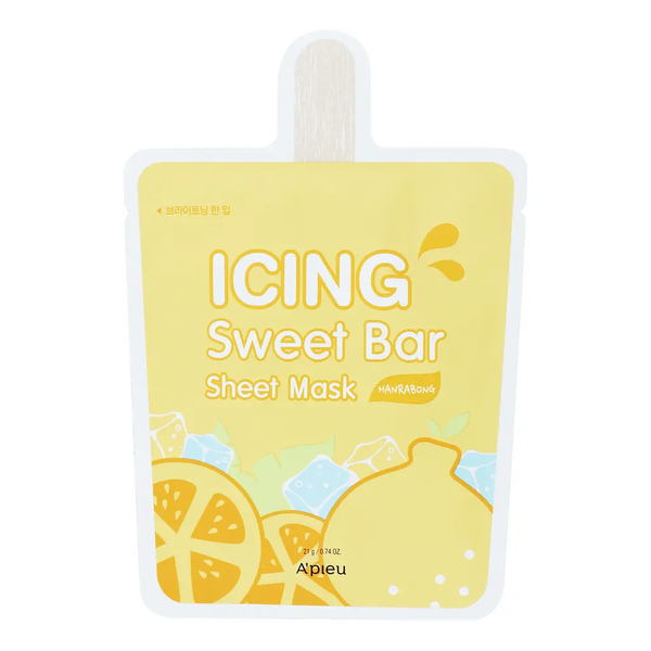 Тканевая маска для лица A'pieu Icing Sweet Bar Sheet Mask Hanrabong с экстрактом мандарина, 21 мл - Pampik