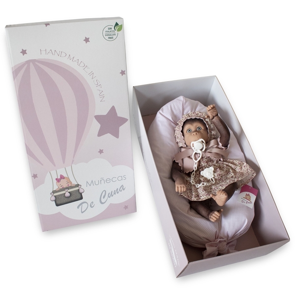 Игровой набор Munecas De Cuna Обезьянка Лола в чепчике, 36 см (42451) - Pampik - 2