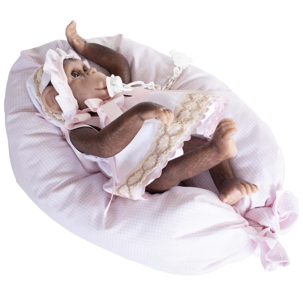 Игровой набор Munecas De Cuna Reborn Обезьянка, 36 см (B36401) - Pampik