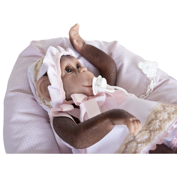 Игровой набор Munecas De Cuna Reborn Обезьянка, 36 см (B36401) - Pampik - 3