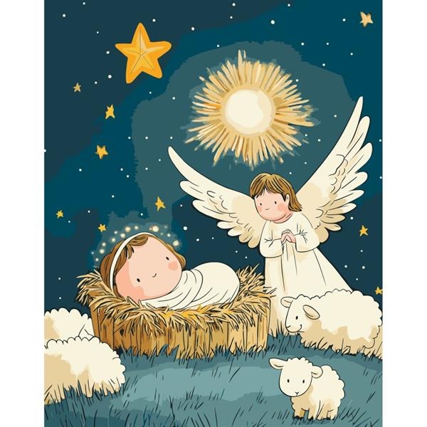 Картина за номерами ArtCraft Янголятко 40х50 см (15576-AC) - Pampik