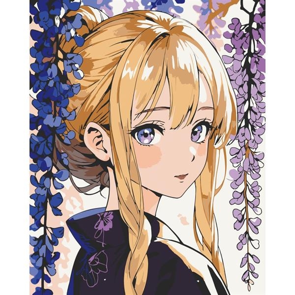 Картина по номерам ArtCraft Светловолосая девушка 40х50 см (16102-AC) - Pampik